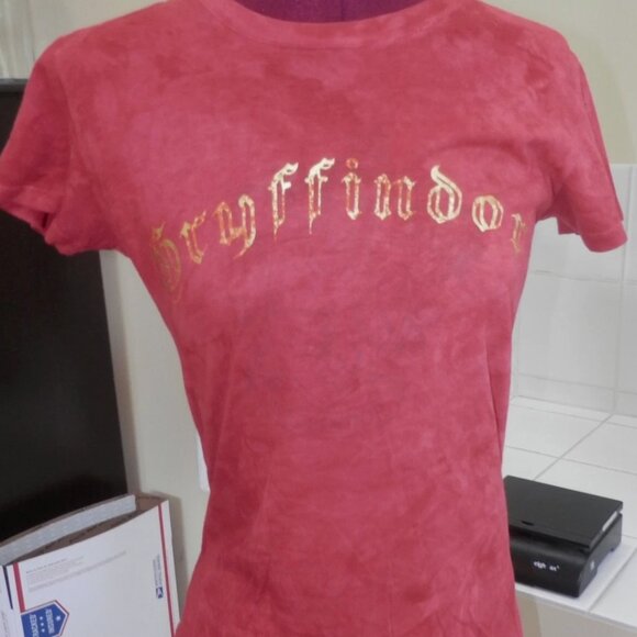 harry potter gryffindor marroon burgundy top sz large womens - Picture 1 of 4